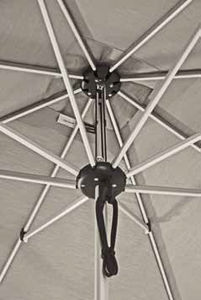 fabric patio umbrella / aluminum
