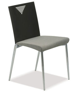 contemporary chair / wood / stackable