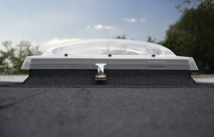 pivoting roof window / fixed / PVC / double-glazed