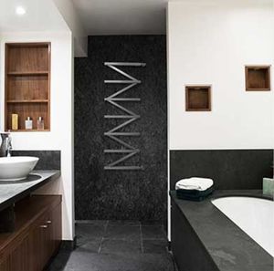 hot water towel radiator / steel / contemporary