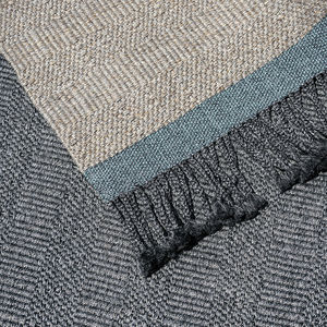 contemporary rug / plain / synthetic fiber / rectangular