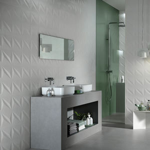 indoor tile / wall / ceramic / rectangular