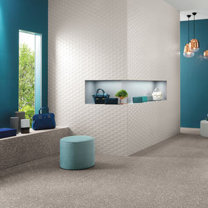 indoor tile / wall / ceramic / rectangular