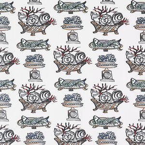 upholstery fabric / scenic pattern / polyester fiber