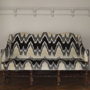 upholstery fabric / geometric pattern / velvet / jacquard
