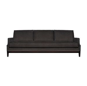 traditional sofa / fabric / black