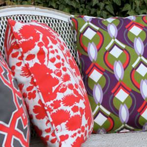 upholstery fabric / arabesque / acrylic / for outdoor use