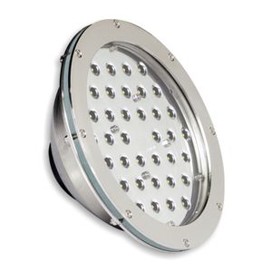 recessed floor light fixture / LED / round / for swimming pools