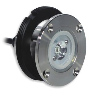 recessed floor light fixture / LED / round / for swimming pools