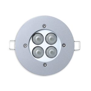 recessed light fixture / LED / round / aluminum