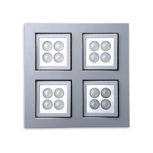 orientable light fixture / recessed / LED / square