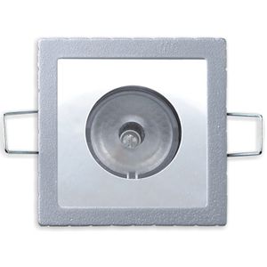 recessed light fixture / RGBW LED / square / aluminum
