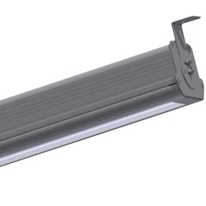recessed ceiling light fixture / LED / linear / glass