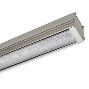 recessed ceiling light fixture / LED / linear / glass