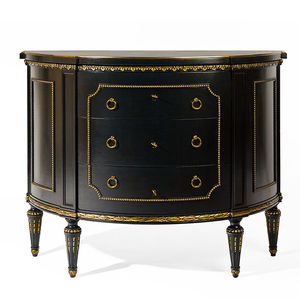 traditional chest of drawers / wooden / black