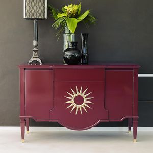 sideboard with long legs / traditional / beech / brass