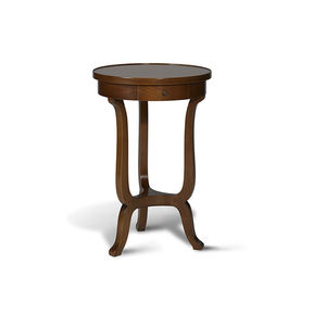 Biedermeier style side table / cherrywood / round / with drawer