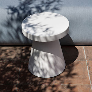 contemporary stool / cedar / mahogany / Corian®