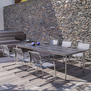 contemporary dining table / oak / teak / American walnut
