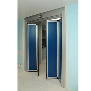 folding door / metal / thermally-insulated / automatic