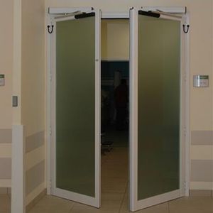 swing door / aluminum / interior / double