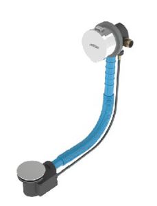 bathtub mixer tap / wall-mounted / chrome-plated brass / bathroom