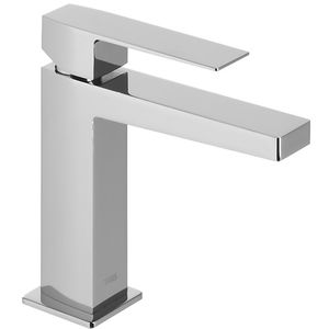 washbasin mixer tap / chromed metal / bathroom / 1-hole