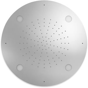 recessed ceiling shower head / round / rain / with chromotherapy