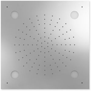 recessed ceiling shower head / square / with chromotherapy