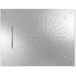 recessed ceiling shower head / rectangular / rain