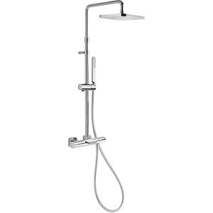 wall-mounted shower set / contemporary / with hand shower / thermostatic