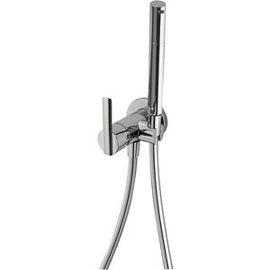 bidet mixer tap / built-in / chromed metal / bathroom