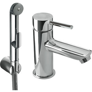 bidet mixer tap / built-in / chromed metal / bathroom