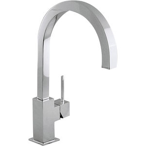chromed metal mixer tap / kitchen / 1-hole