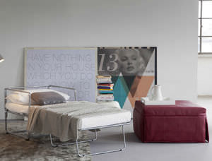 contemporary pouf / fabric / bed