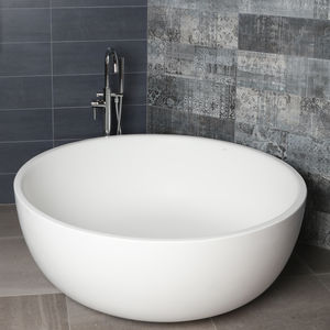 free-standing bathtub / round / Solid Surface