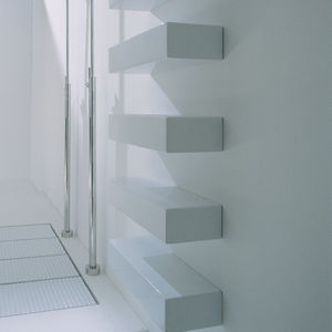 wall-mounted shelf / contemporary / ceramic / bathroom