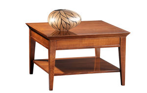 traditional coffee table / wooden / rectangular