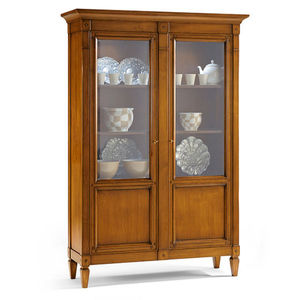 Directoire style china cabinet / glass / wooden