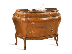 classic chest of drawers / walnut / maple