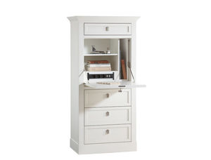 traditional secretary desk / wooden / with storage