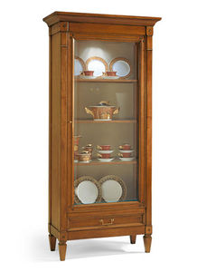 Directoire style china cabinet / glass / wooden