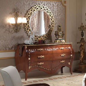 classic chest of drawers / wooden / lacquered wood / white