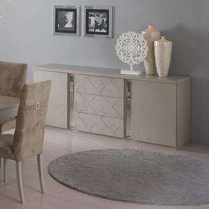 contemporary sideboard / wooden / lacquered wood