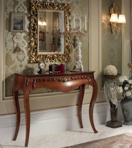 sideboard table / classic / lacquered wood / white