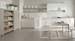 contemporary kitchen / steel / wooden / Corian®