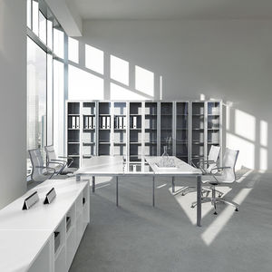 high bookcase / contemporary / commercial / for offices