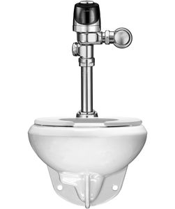 wall-hung toilet / ceramic / for public washroom