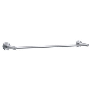 1-bar towel rack / wall-mounted / stainless steel