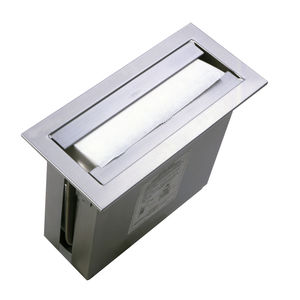 built-in paper towel dispenser / stainless steel